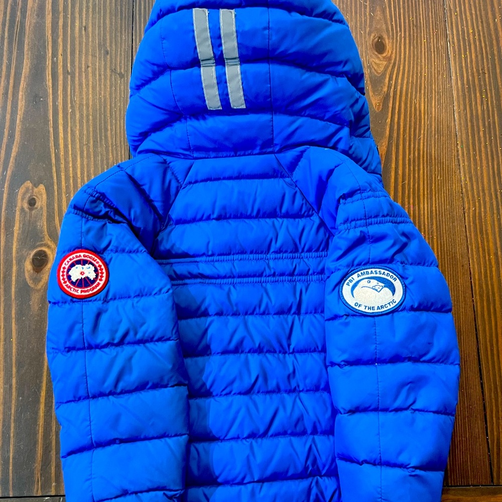 Toddler Boys Blue Canada Goose Winter Coat